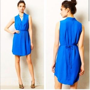 Maeve (Anthropologie) sleeveless faux wrap dress